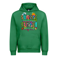 Emerald sunrise sunburn sunset repeat Urban Hoodie - RanaPortraitStore