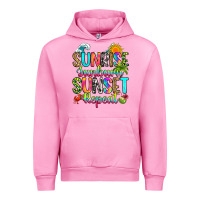 Fuchsia Pink sunrise sunburn sunset repeat Urban Hoodie - RanaPortraitStore