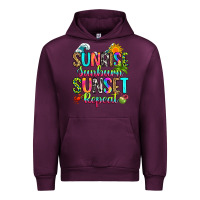 Mauve Wine sunrise sunburn sunset repeat Urban Hoodie - RanaPortraitStore