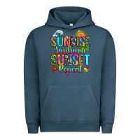Pigment Midnight Navy sunrise sunburn sunset repeat Urban Hoodie - RanaPortraitStore