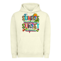 Pigment Pistachio sunrise sunburn sunset repeat Urban Hoodie - RanaPortraitStore