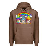 Chestnut rainbow gnomes Premium Hoodie - Zillion Design Studio