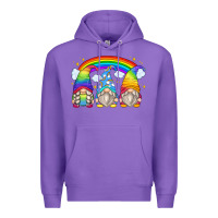 Purple rainbow gnomes Premium Hoodie - Zillion Design Studio
