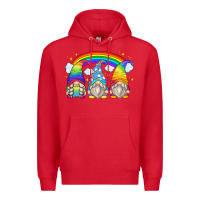 Red rainbow gnomes Premium Hoodie - Zillion Design Studio