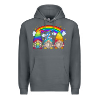 Rock rainbow gnomes Premium Hoodie - Zillion Design Studio
