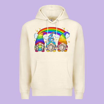 Rainbow Gnomes Premium Hoodie Designed By Zillion Design Studio