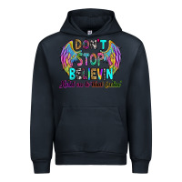 Navy don't stop believin' hold on to that feelin' Urban Hoodie - RanaPortraitStore