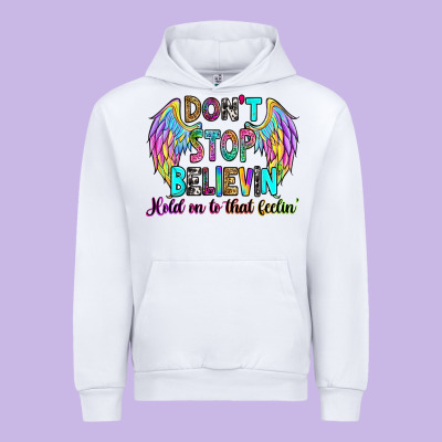 Don't Stop Believin' Hold On To That Feelin' Urban Hoodie Designed By Ranaportraitstore