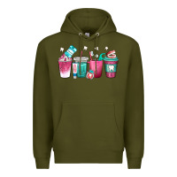Army Green dentist coffee cups Premium Hoodie - texasbilliewilder