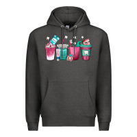 Charcoal Heather dentist coffee cups Premium Hoodie - texasbilliewilder