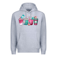 Heather Grey dentist coffee cups Premium Hoodie - texasbilliewilder