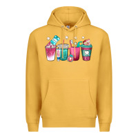Mustard dentist coffee cups Premium Hoodie - texasbilliewilder