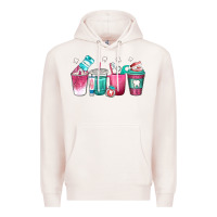 Pale Pink dentist coffee cups Premium Hoodie - texasbilliewilder
