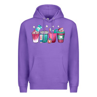 Purple dentist coffee cups Premium Hoodie - texasbilliewilder