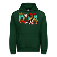 Forest Green diva Urban Hoodie - RanaPortraitStore