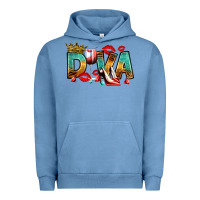 Pigment Pebble Blue diva Urban Hoodie - RanaPortraitStore
