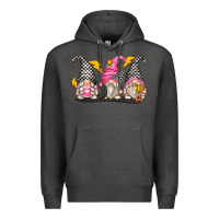 Charcoal Heather race gnomes Premium Hoodie - Zillion Design Studio
