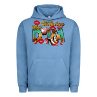 Pigment Pebble Blue birthday diva Urban Hoodie - RanaPortraitStore