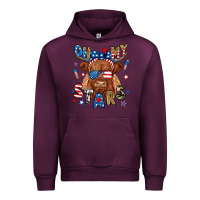 Mauve Wine oh my stars highland cow Urban Hoodie - RanaPortraitStore