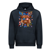 Navy oh my stars highland cow Urban Hoodie - RanaPortraitStore