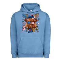Pigment Pebble Blue oh my stars highland cow Urban Hoodie - RanaPortraitStore