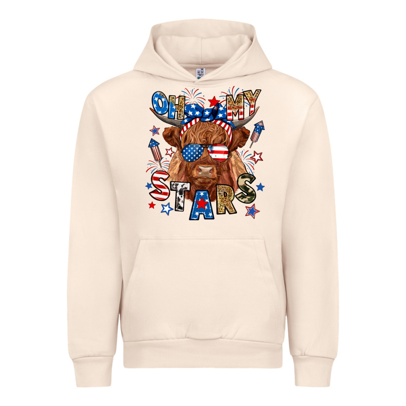 Oh My Stars Highland Cow Urban Hoodie by RanaPortraitStore | Teevron