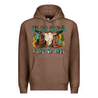 Chestnut do no harm take no bull western Premium Hoodie - texasbilliewilder
