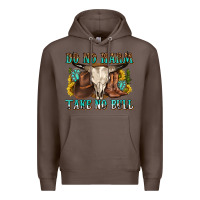 Coffee do no harm take no bull western Premium Hoodie - texasbilliewilder