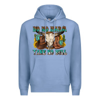 Colony Blue do no harm take no bull western Premium Hoodie - texasbilliewilder