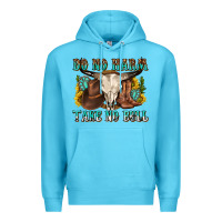 Ocean Blue do no harm take no bull western Premium Hoodie - texasbilliewilder