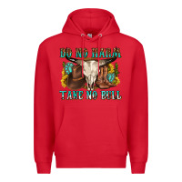 Red do no harm take no bull western Premium Hoodie - texasbilliewilder