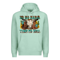Seafoam do no harm take no bull western Premium Hoodie - texasbilliewilder