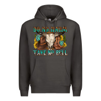 Smoke do no harm take no bull western Premium Hoodie - texasbilliewilder