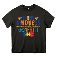 Asphalt Throw kindness around like confetti Heavy Core Tee - CowhideDigitalArt