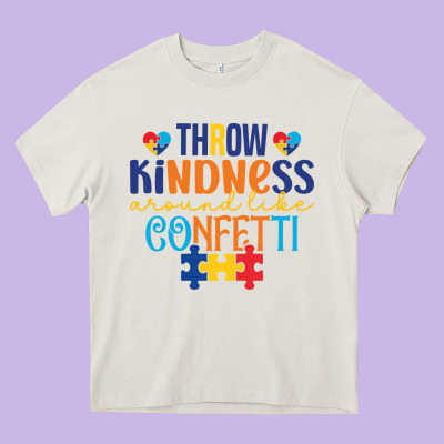 Throw Kindness Around Like Confetti Heavy Core Tee Designed By Cowhidedigitalart