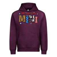 Mauve Wine all american mini Urban Hoodie - RanaPortraitStore
