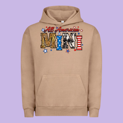 All American Mini Urban Hoodie Designed By Ranaportraitstore