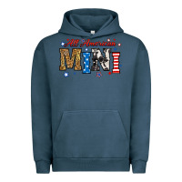 Pigment Midnight Navy all american mini Urban Hoodie - RanaPortraitStore