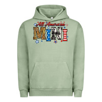 Pigment Oil Green all american mini Urban Hoodie - RanaPortraitStore