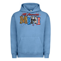 Pigment Pebble Blue all american mini Urban Hoodie - RanaPortraitStore