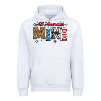 White all american mini Urban Hoodie - RanaPortraitStore
