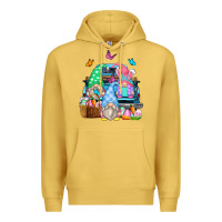 Antique Gold easter farm truck Premium Hoodie - Zillion Design Studio