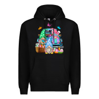 Black easter farm truck Premium Hoodie - Zillion Design Studio