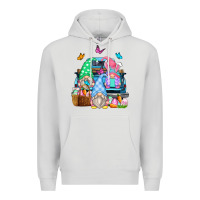 Dove Grey easter farm truck Premium Hoodie - Zillion Design Studio