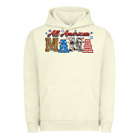 Pigment Pistachio all american mama Urban Hoodie - RanaPortraitStore