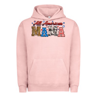 Pigment Salmon all american mama Urban Hoodie - RanaPortraitStore