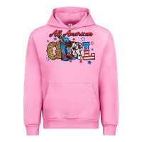 Fuchsia Pink all american girl Urban Hoodie - RanaPortraitStore