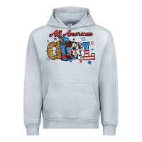 Heather Grey all american girl Urban Hoodie - RanaPortraitStore