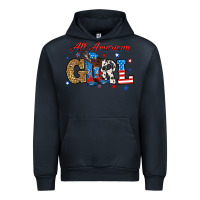 Navy all american girl Urban Hoodie - RanaPortraitStore