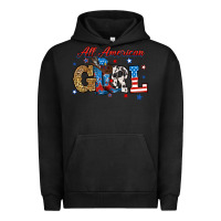 Pigment Black all american girl Urban Hoodie - RanaPortraitStore